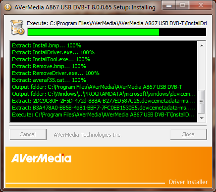 avermedia a850 usb dvb-t software